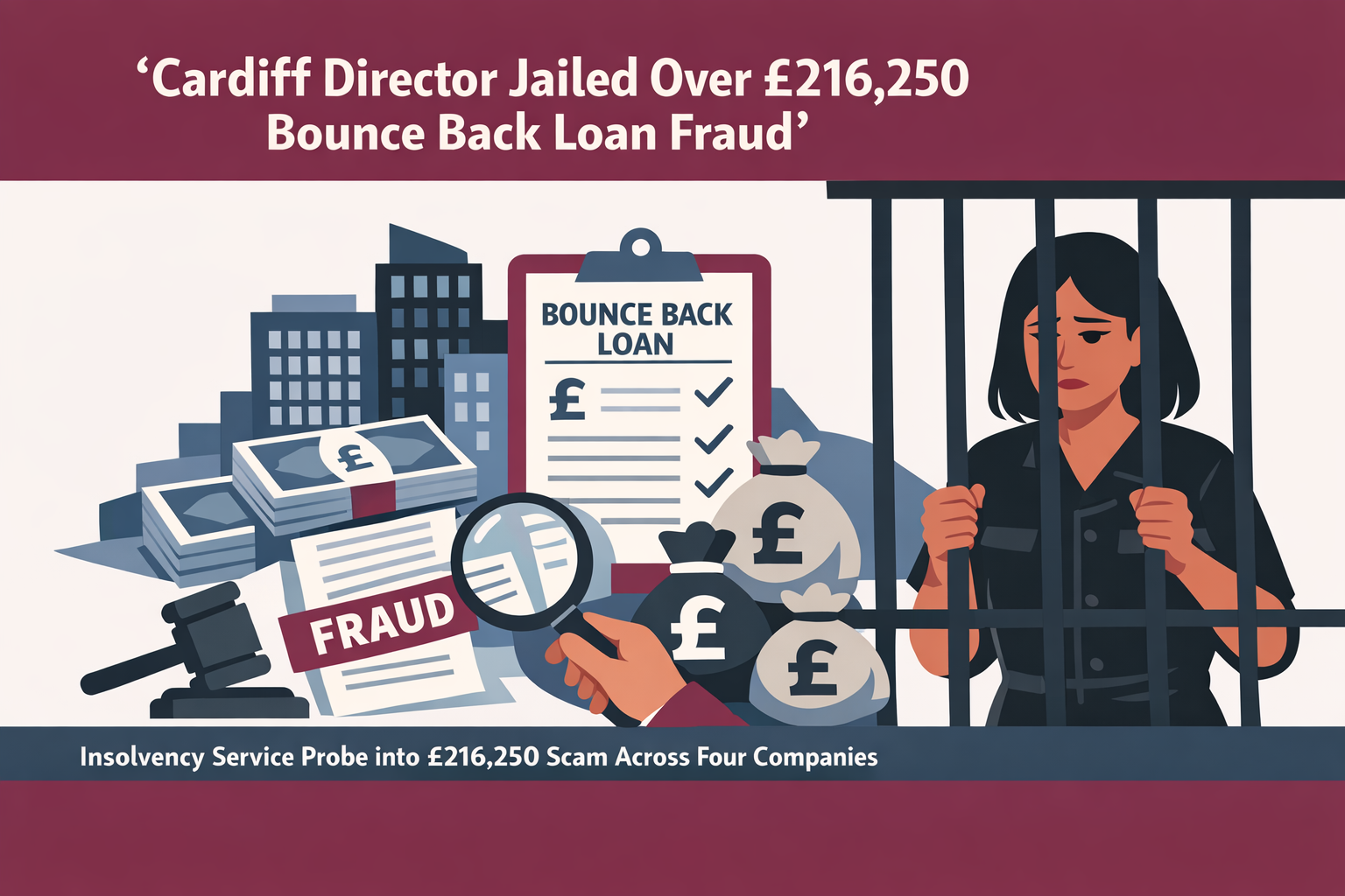 Cardiff Director Jailed Over £216,250 Bounce Back Loan Fraud