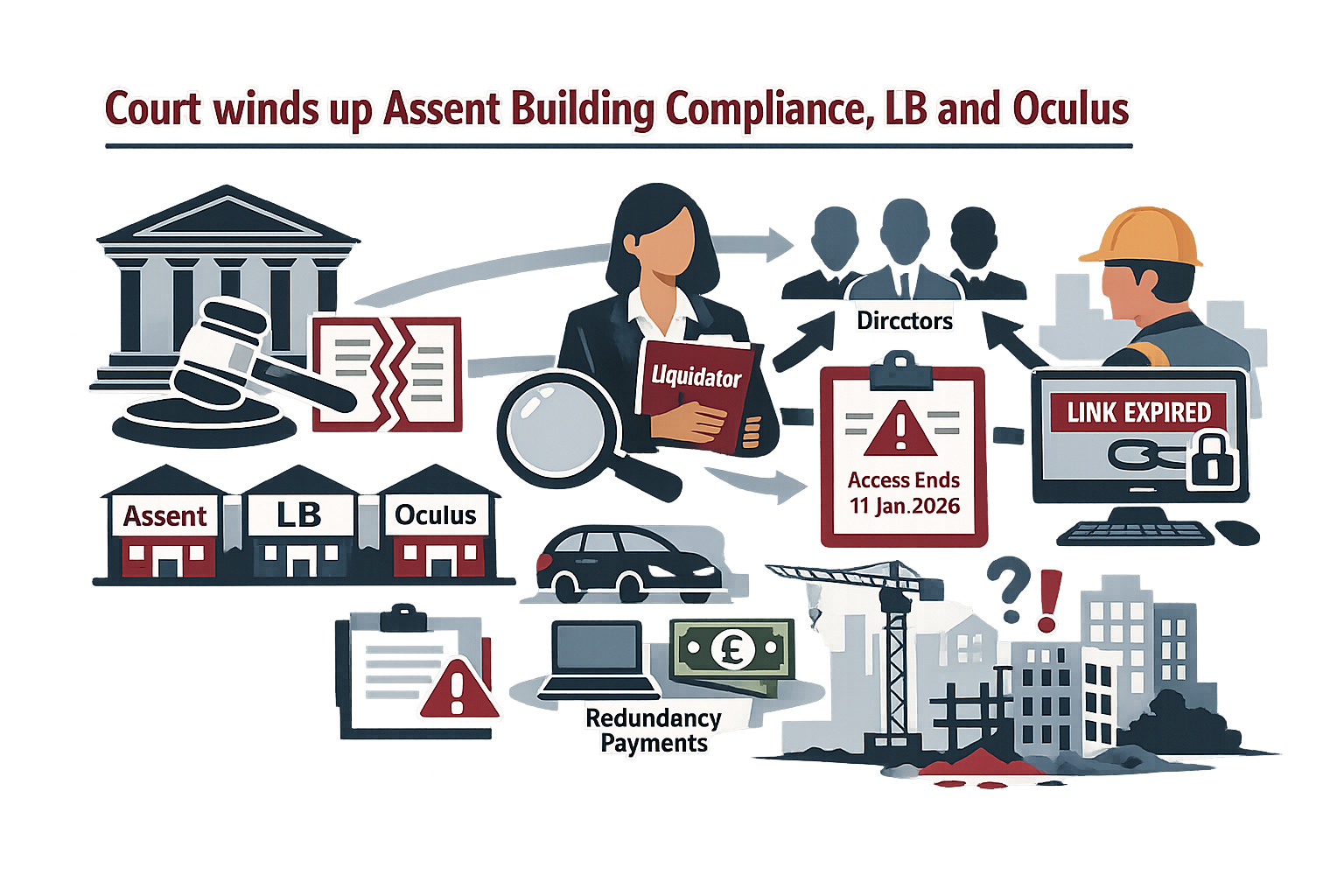 Court winds up Assent Building Compliance, LB and Oculus