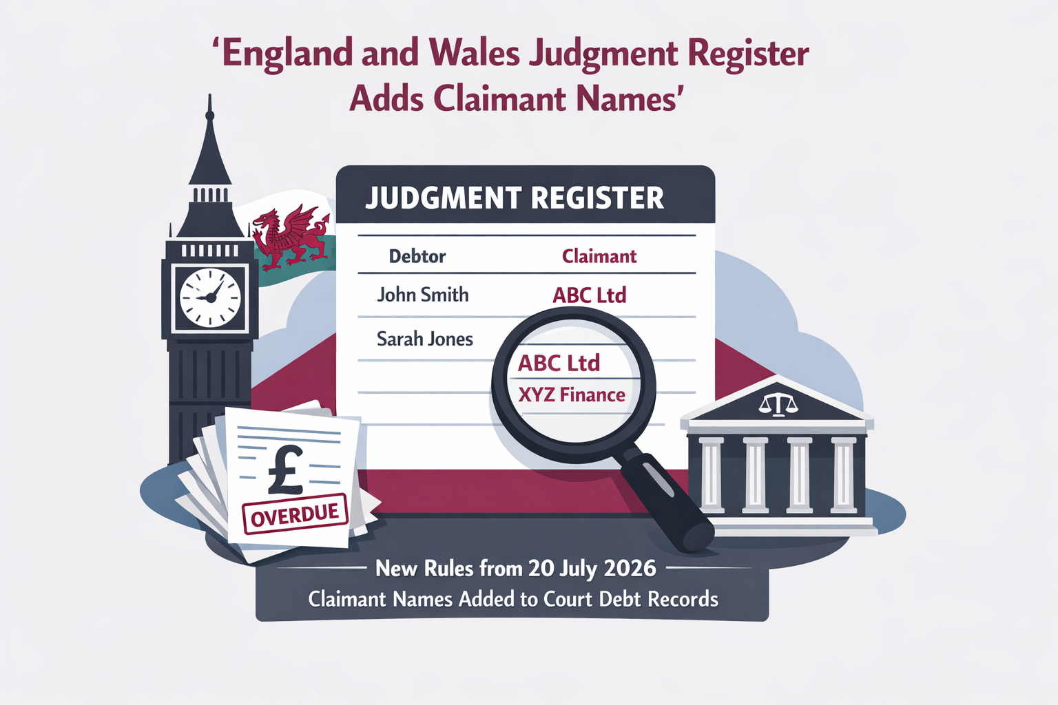 England and Wales Judgment Register Adds Claimant Names
