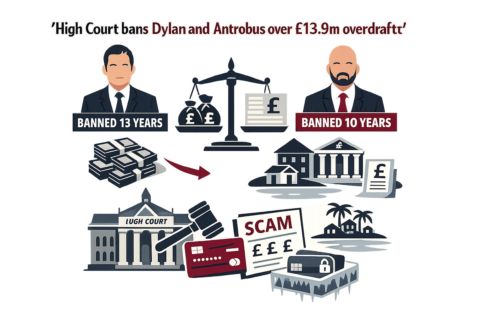 High Court bans Dylan and Antrobus over £13.9m overdrafts