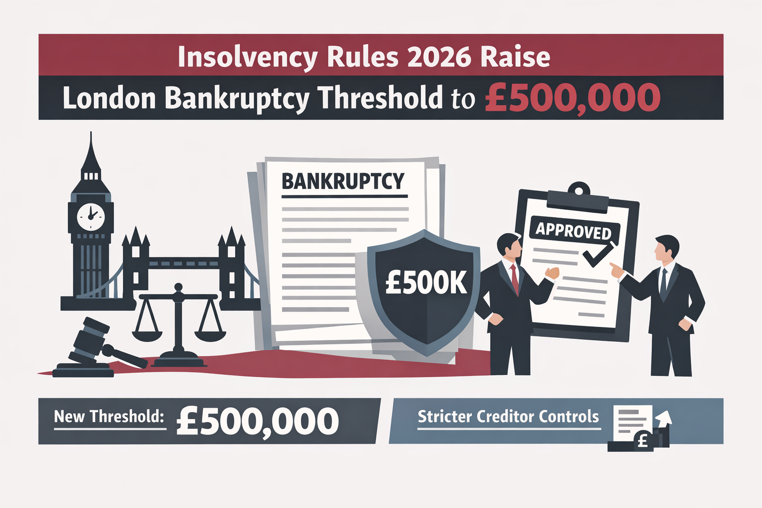 Insolvency Rules 2026 Raise London Bankruptcy Threshold to £500,000