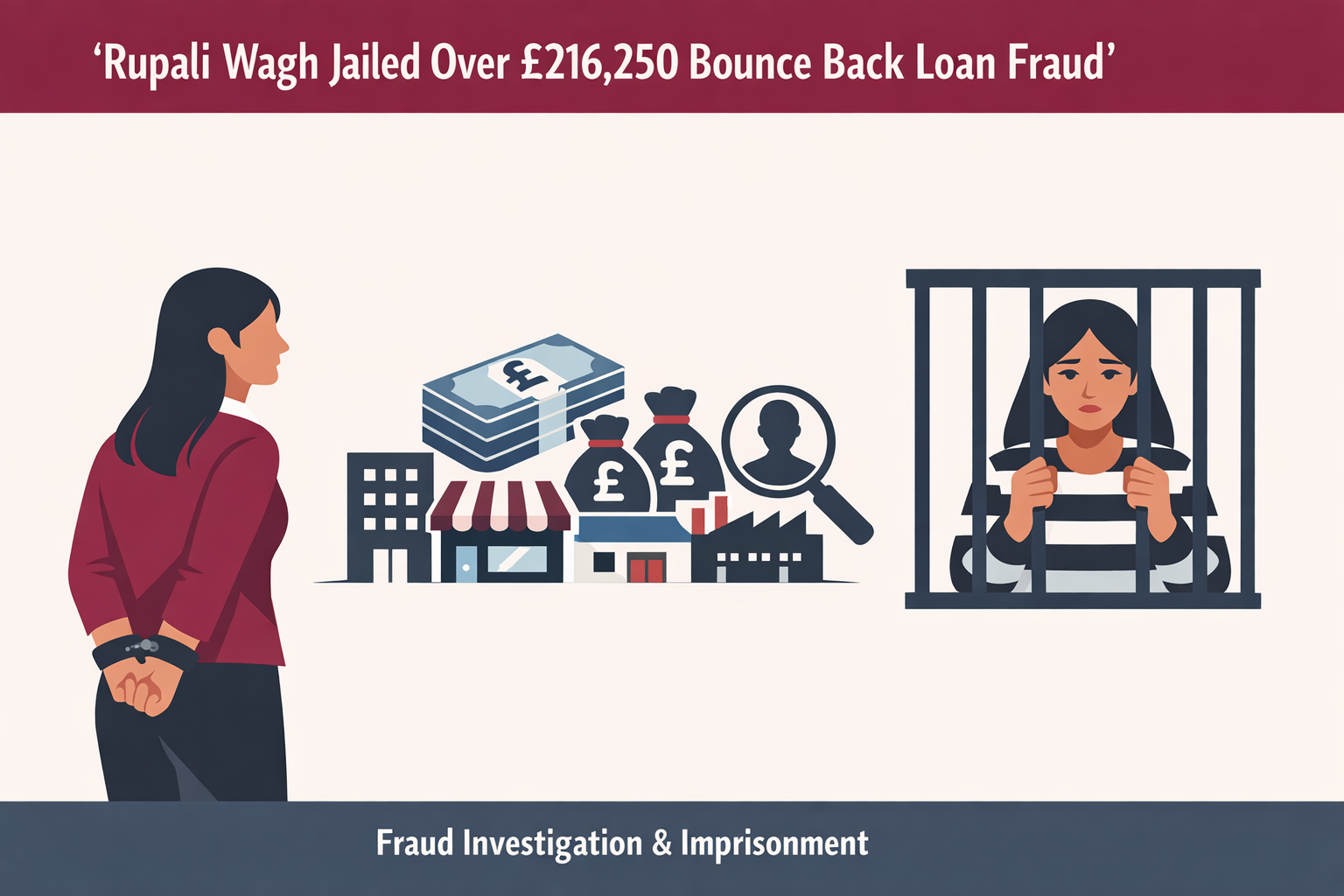 Rupali Wagh Jailed Over £216,250 Bounce Back Loan Fraud