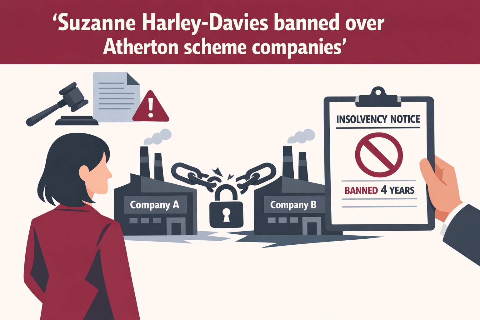 Suzanne Harley-Davies banned over Atherton scheme companies