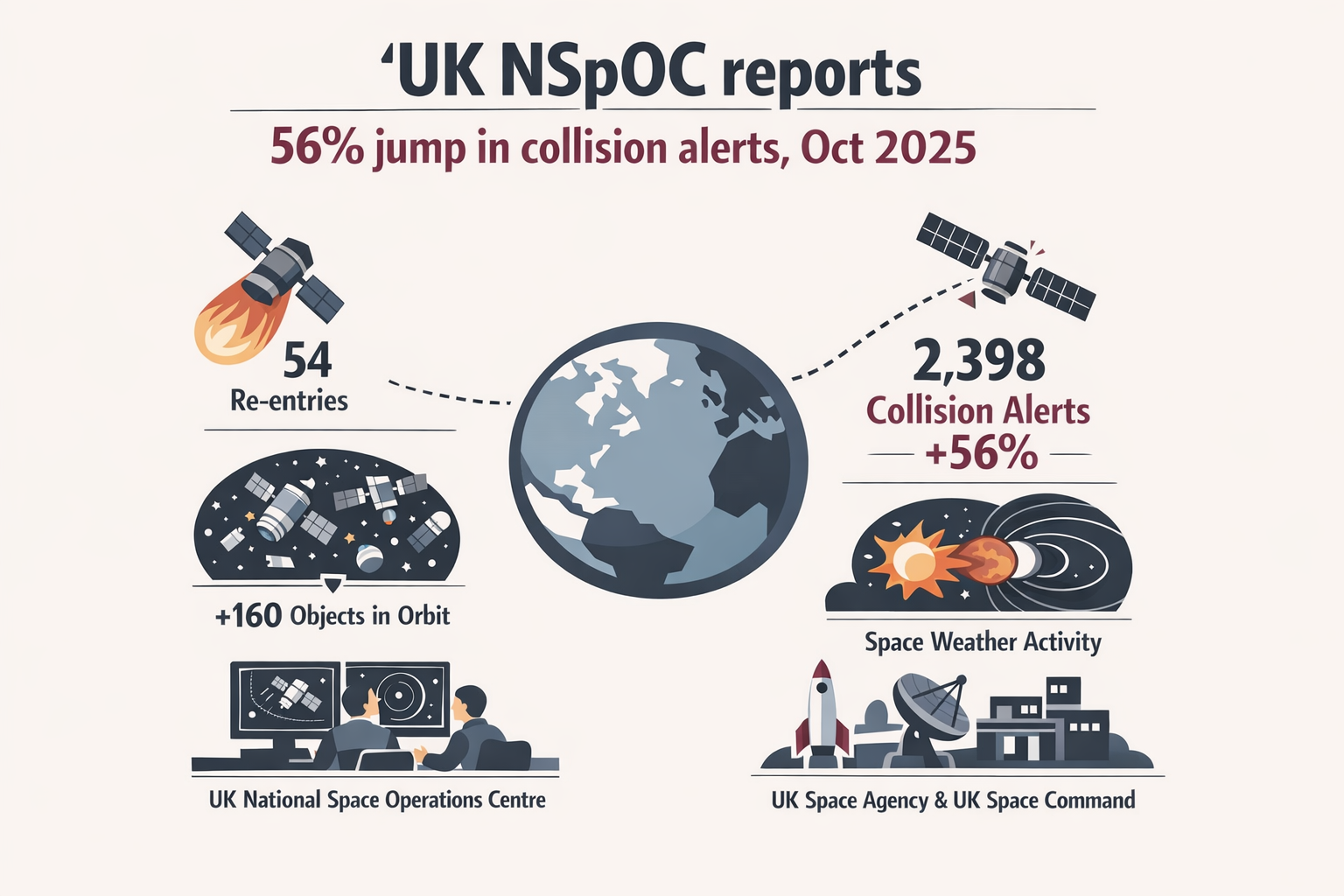 UK NSpOC reports 56% jump in collision alerts, Oct 2025